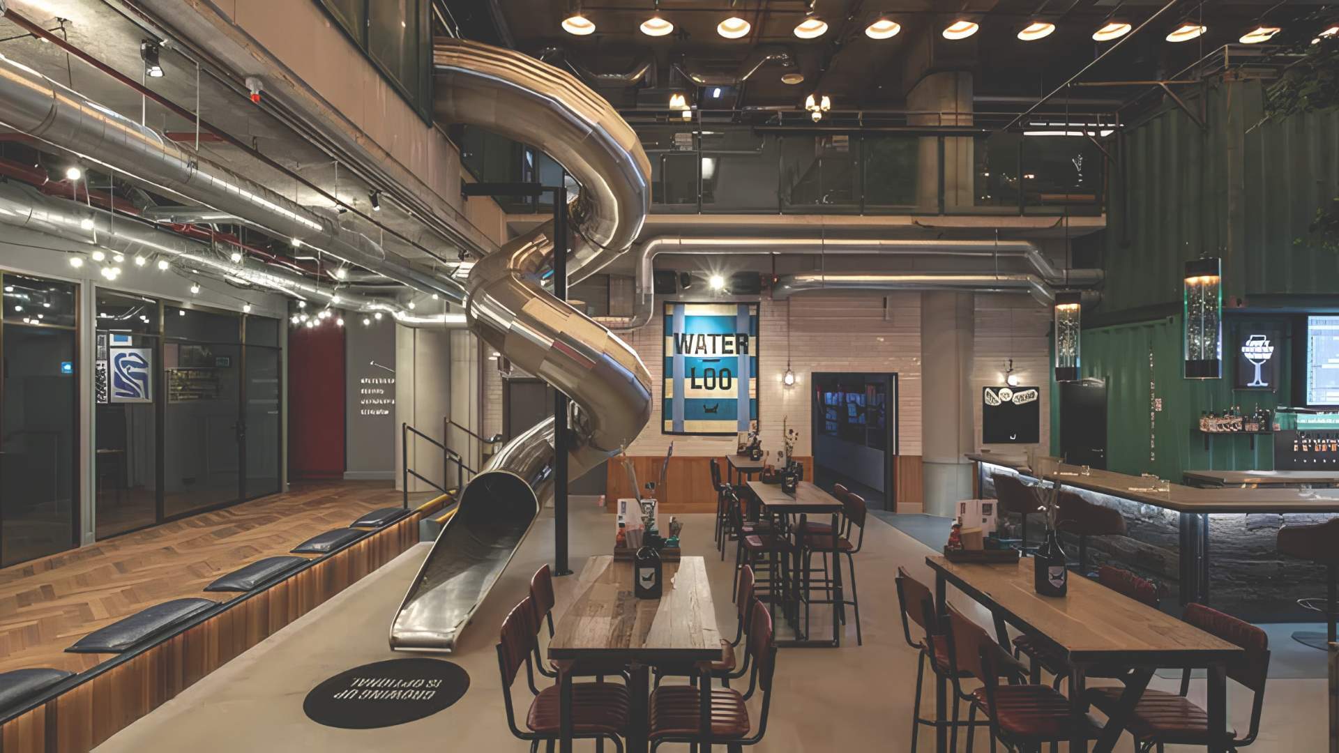 Slide at BrewDog Waterloo
